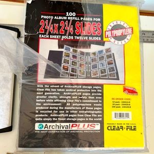 CLEAR VUE Slide Pages Archival Sleeves Vue All MEDIUM FORMAT